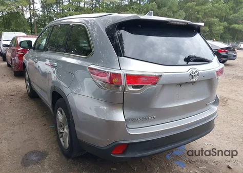 2015 Toyota Highlander Limited V6 из США, поврежденный, VIN 5TDDKRFH7FS080304